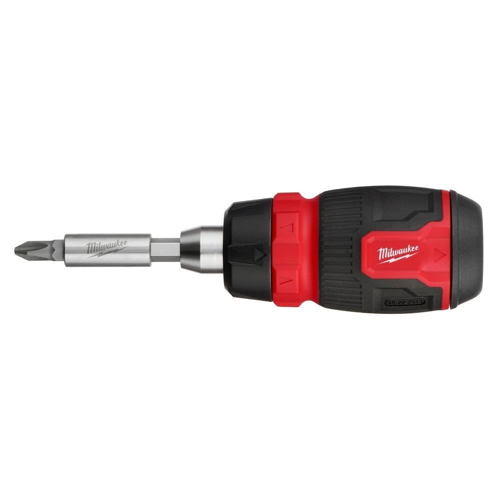 Milwaukee® 48-22-2913 48-22 8-in-1 Screwdriver, 8 Pieces, Ergonomic Grip Handle, Plastic