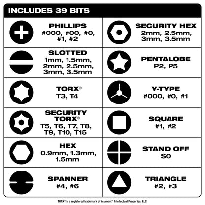 Screwdriver - 39 Pieces