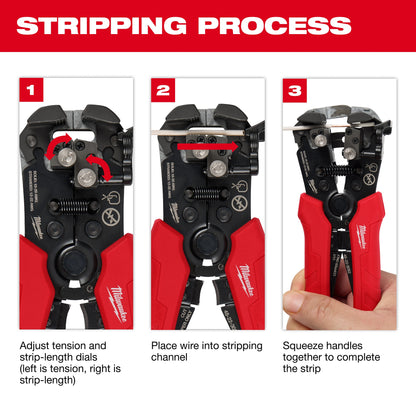 Self-Adjusting Wire Stripper and Cutter - 48-22-3082