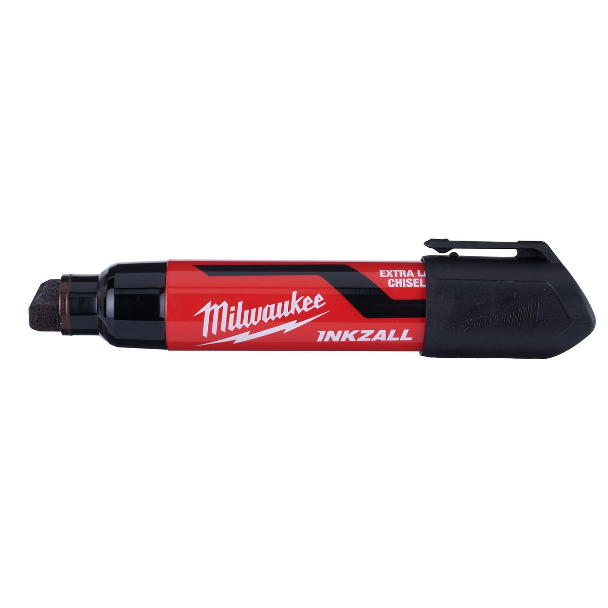 12-Piece Permanent Marker - Black - Chisel Tip