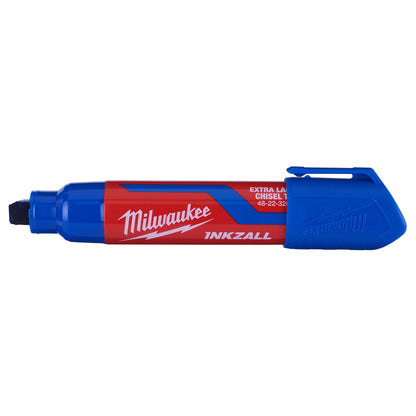 12-Piece Permanent Marker - Chisel Tip - Blue