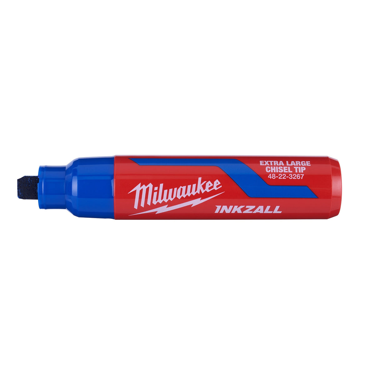 12-Piece Permanent Marker - Chisel Tip - Blue