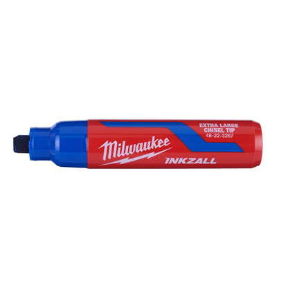 12-Piece Permanent Marker - Chisel Tip - Blue