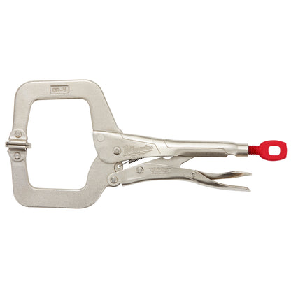 Swivel Jaw Locking C-Clamp - Polished Chrome - 11" Jaw
