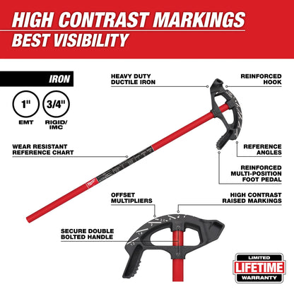Conduit Bender - 3/4" Imc - 30/45/60/90° Bend