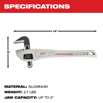 Straight Offset Pipe Wrench - 2" Pipe