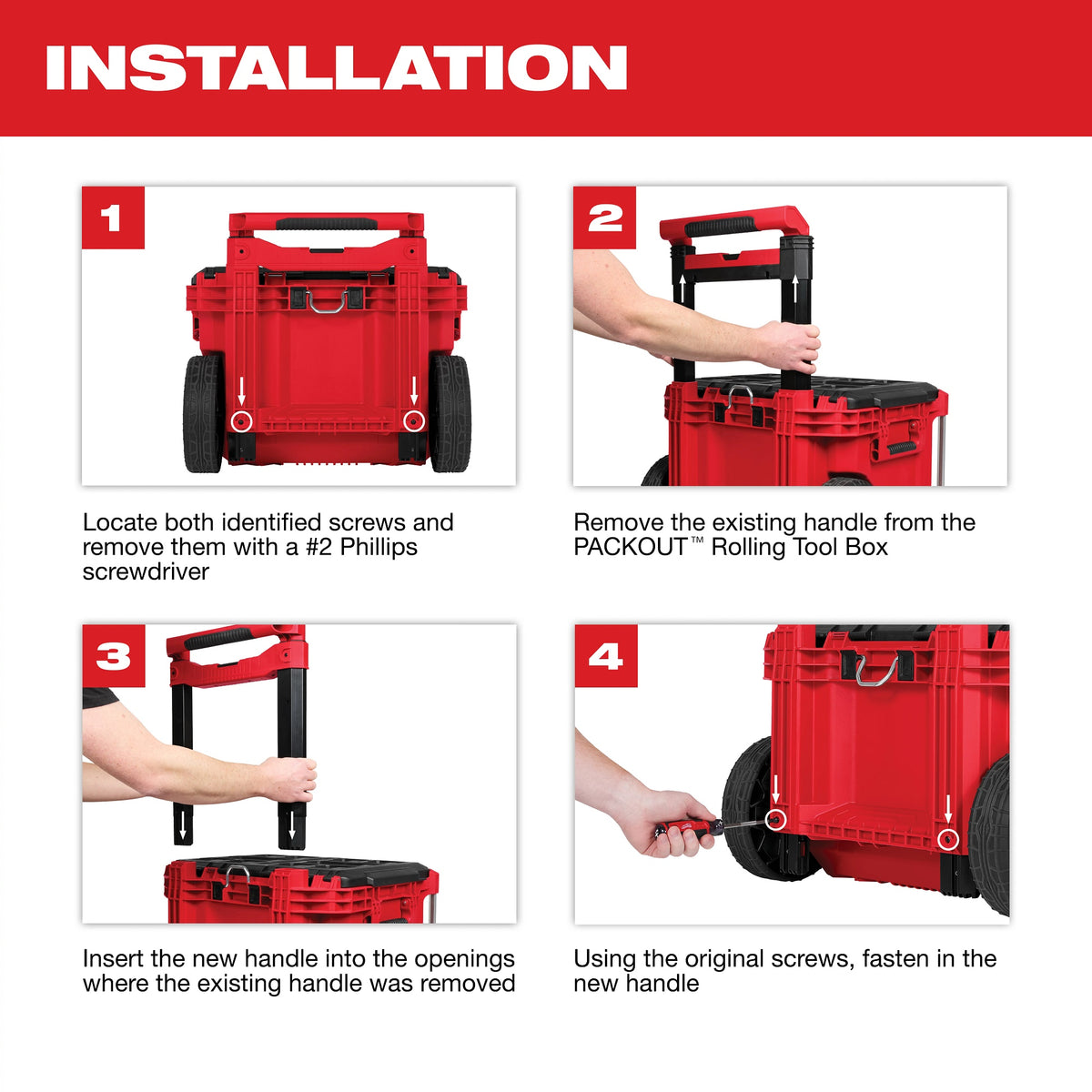 Packout Low-Profile Handle - 15" H x 18.5" W