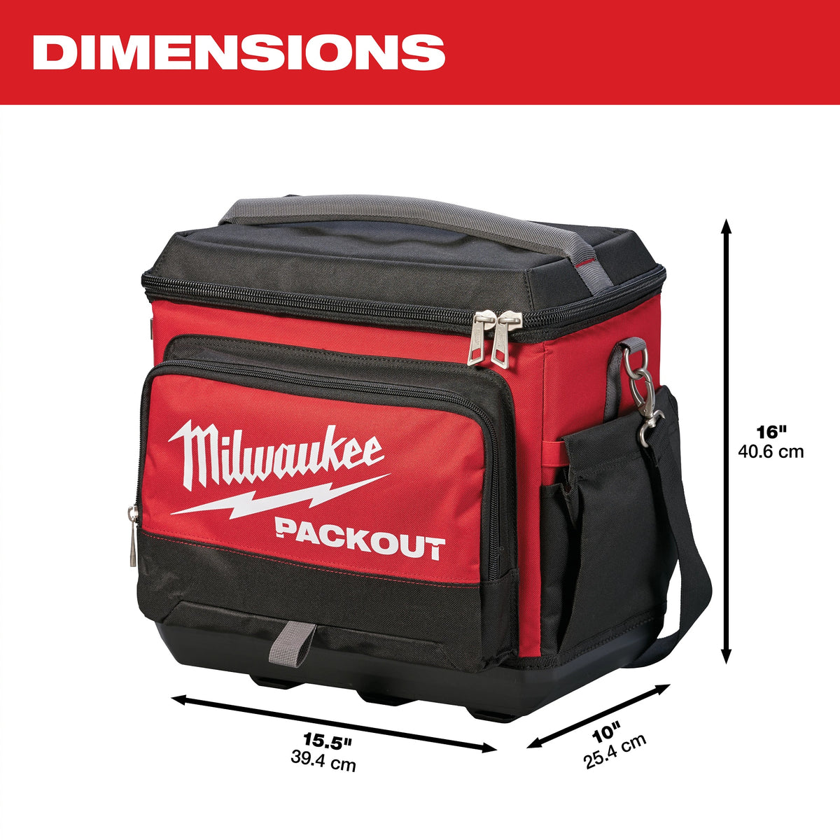 Cooler - Nylon - Black/Red