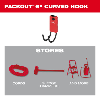 Packout - 6" Curved Hook