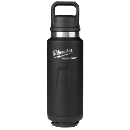 Insulated Bottle with Chug Lid - Black - 36 oz Capacity
