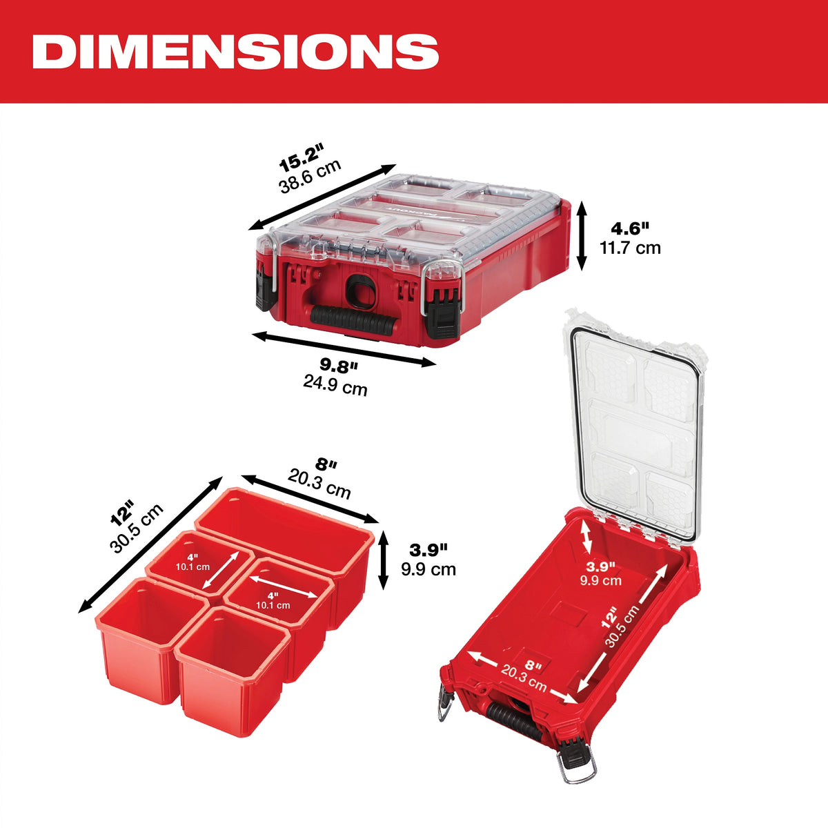 Compact Impact-Resistant Tool Organizer - Polymer