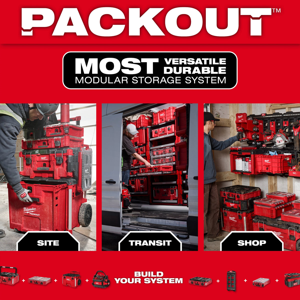 Packout Low-Profile Tool Box - Foam