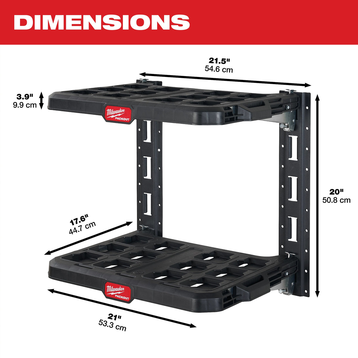 Packout - Racking Kit - Polymer - 50 lb Capacity
