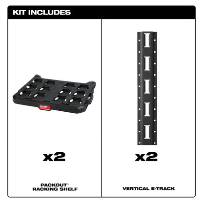Packout - Racking Kit - Polymer - 50 lb Capacity