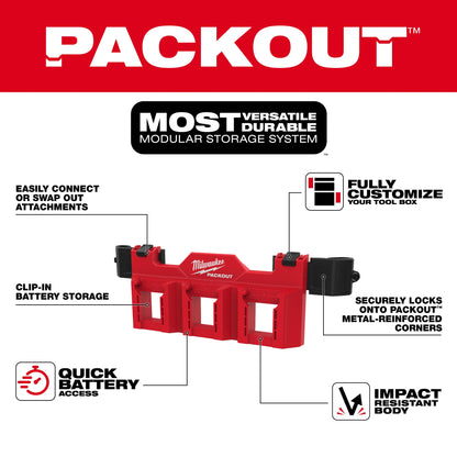 Packout Battery Rack Attachment - ABS