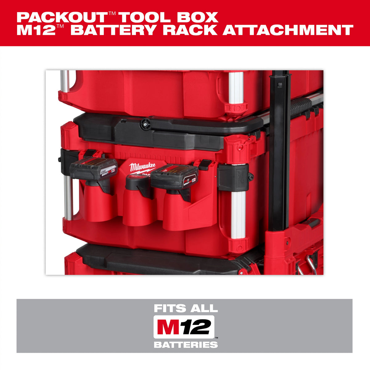 Packout Battery Rack Attachment - 48-22-8604