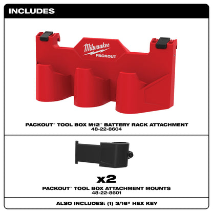 Packout Battery Rack Attachment - 48-22-8604