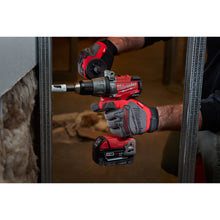 Milwaukee® 48-22-8735 Demolition Fingerless General Purpose Work Gloves, Work, Fingerless Style, Synthetic Leather, Black/Red