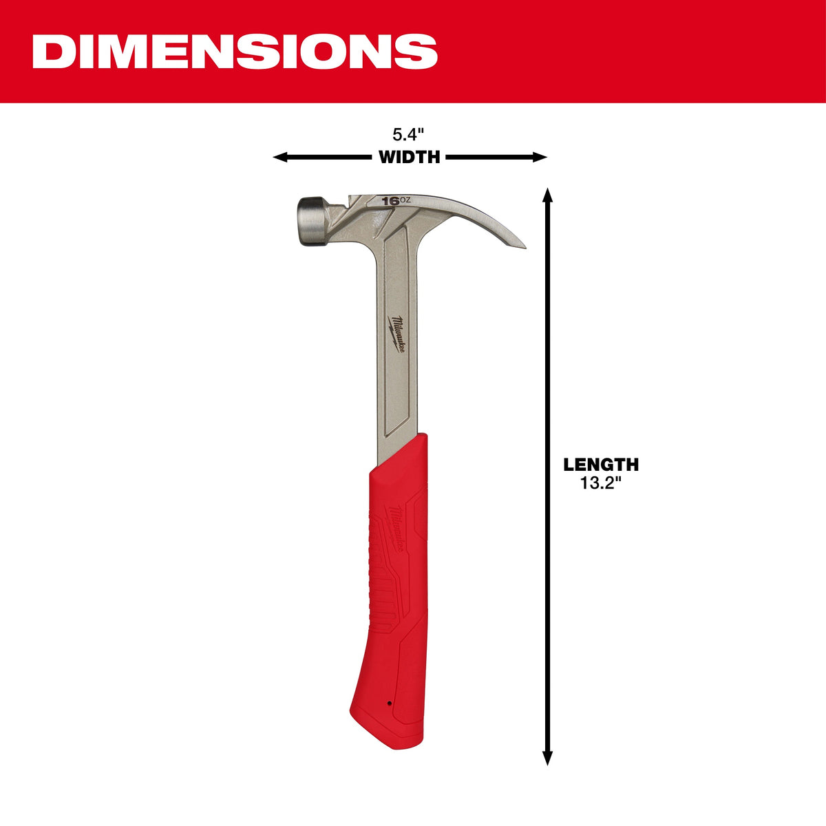 Hybrid Claw Hammer - 13.2" OAL