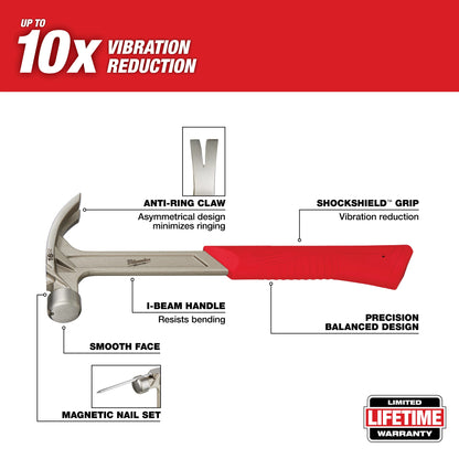 Hybrid Claw Hammer - 13.2" OAL