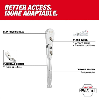 Slim Profile Wrench - 1/2" Drive