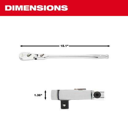 Slim Profile Wrench - 1/2" Drive