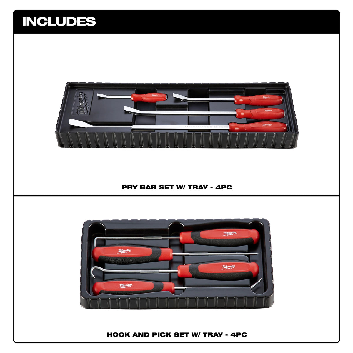 Pry Bar Set - 4 Pieces - Steel