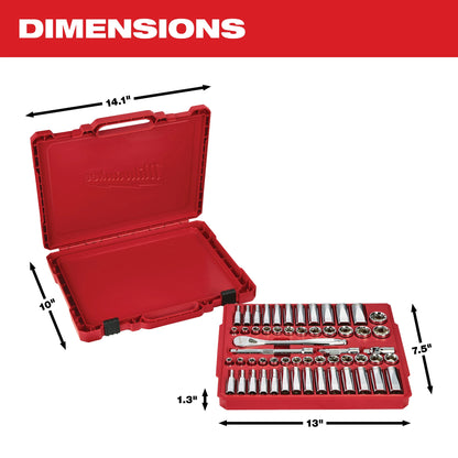Ratchet and Socket Set - 32 Pieces - Case Tool Storage