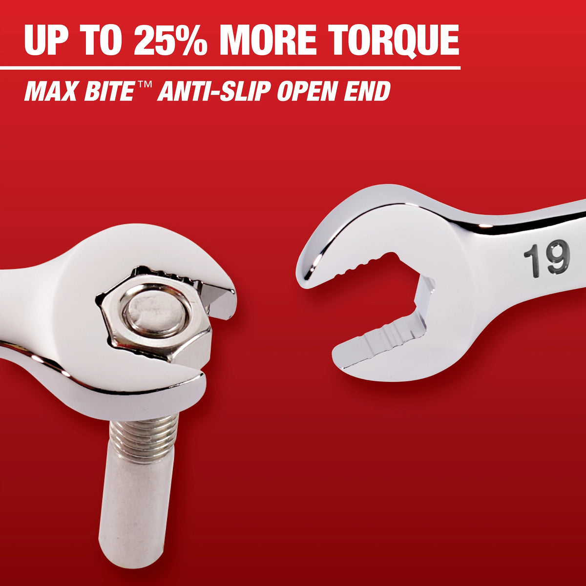 Combination Ratcheting Wrench Set - Polished Chrome