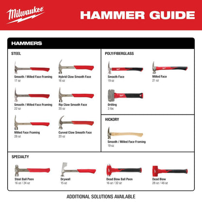 Framing Hammer - 16.063" OAL - Smooth Face