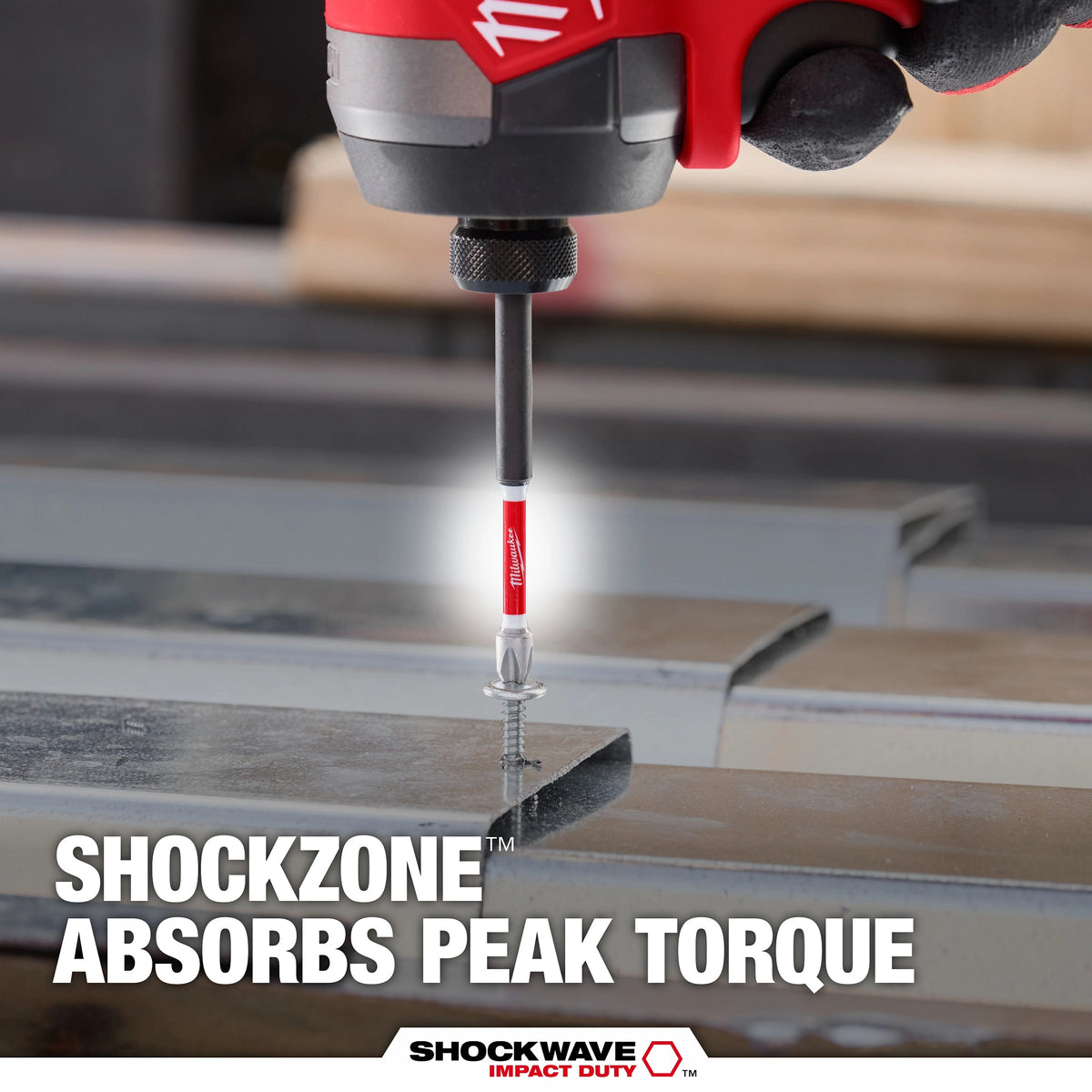 Milwaukee® SHOCKWAVE™ Impact Duty™ 48-32-4805 1-Piece Impact Power Bit, #2 Square Point, 6 in OAL, 1/4 in, Steel
