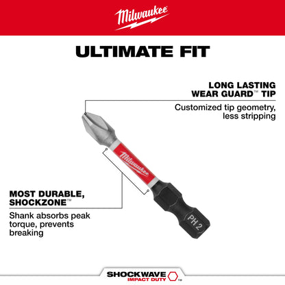 Shockwave 55-Piece Bit Set - Hex Point