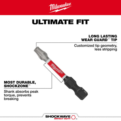 1-Piece Impact Power Bit - Steel - T27 Torx Point