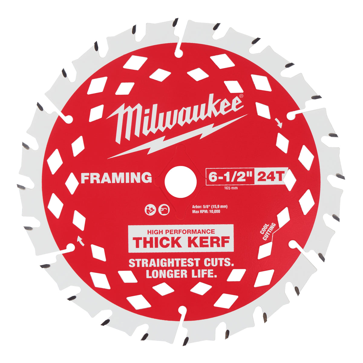 Framing Thin Kerf Circular Saw Blade - 6-1/2" Dia - 24 Teeth