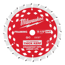 Framing Thin Kerf Circular Saw Blade - 6-1/2" Dia - 24 Teeth