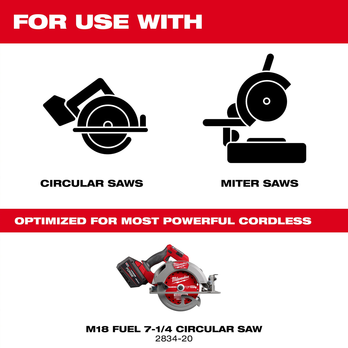Thick Kerf Framing Circular Saw Blade - 5/8" Arbor