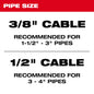 Inner Core Drum Cable, 3/8 in x 75 ft