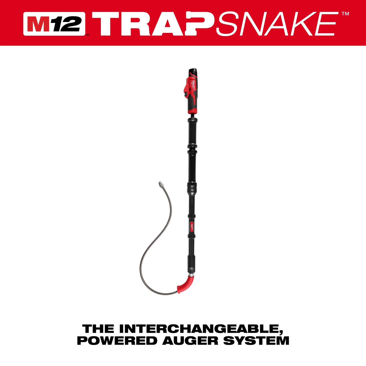 TRAPSNAKE Toilet Auger Cable, 1/2 in Dia x 6 ft L