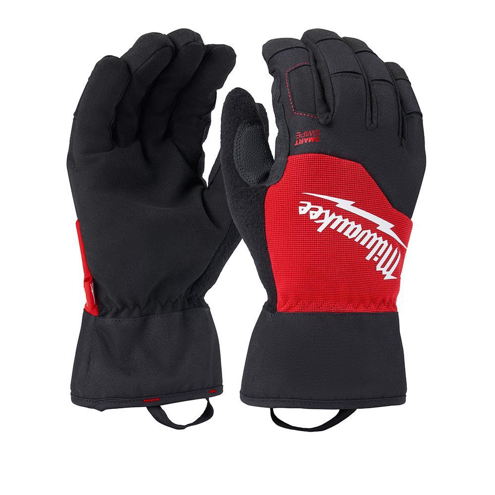 Milwaukee® 48-73-0031 Performance Work Gloves, Cold Weather, Reinforced Style, M, Black/Red