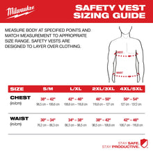 Milwaukee® 48-73-2247 Safety Vest, 2X/3X, Hi-Viz Orange, Polyester, Zipper Closure, 1 Pockets, ANSI Class: Class 2, ANSI/ISEA 107-2020