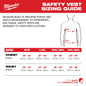 Milwaukee® 48-73-2247 Safety Vest, 2X/3X, Hi-Viz Orange, Polyester, Zipper Closure, 1 Pockets, ANSI Class: Class 2, ANSI/ISEA 107-2020