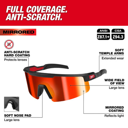 Safety Glass - Anti-Scratch - Red Lens