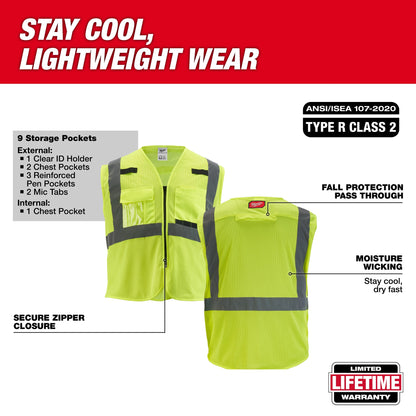Non-Breakaway Mesh Safety Vest - 4XL/5XL