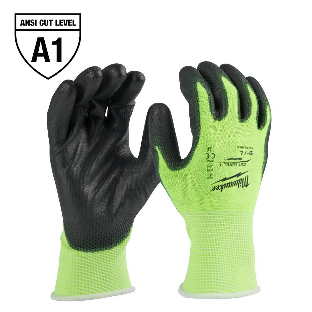Milwaukee® 48-73-8912 Breathable Unisex Cut-Resistant Gloves, L, Resists: Abrasion, Cut, Puncture and Tear, ANSI Cut-Resistance Level: A1, ANSI Puncture-Resistance Level: A1