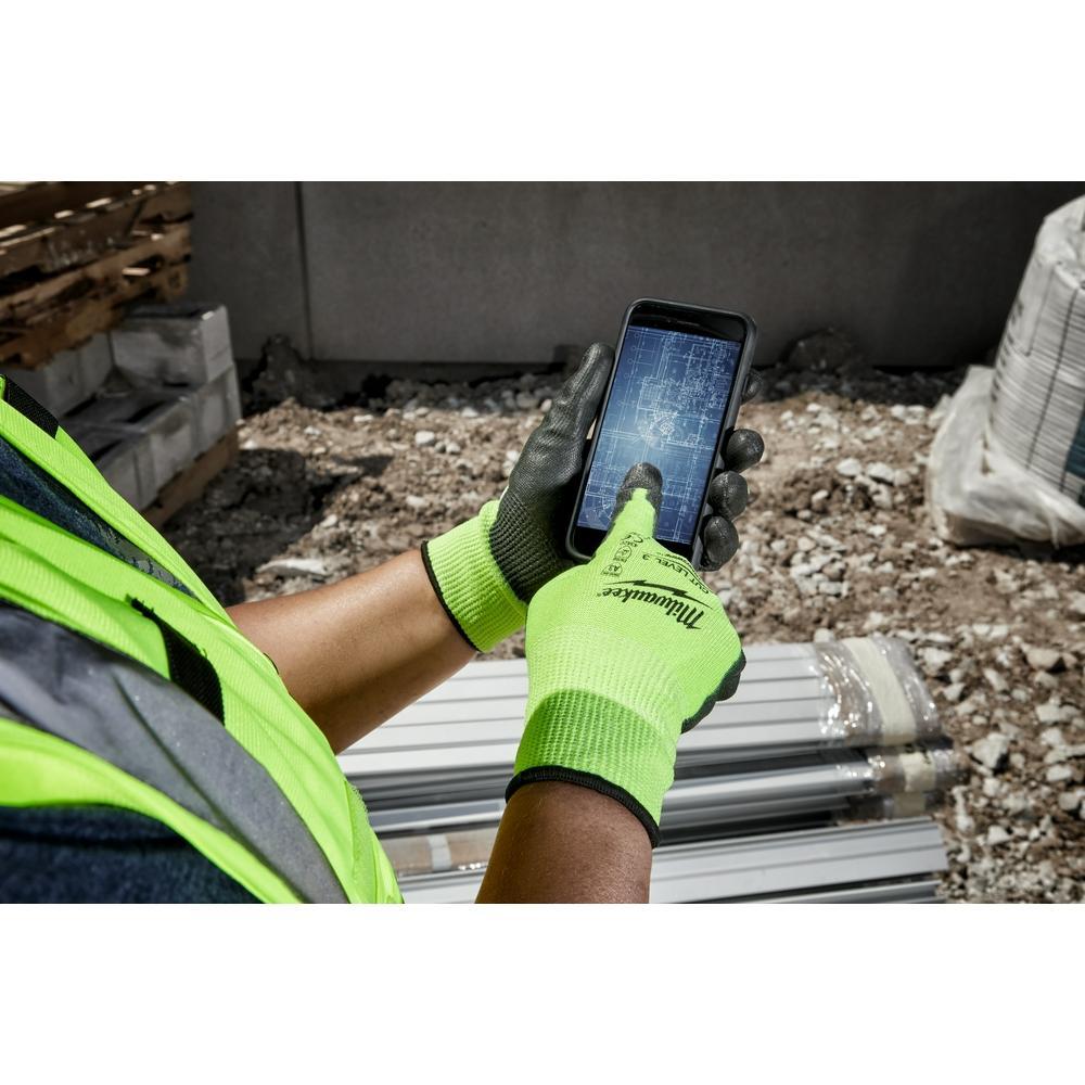 High Visibility Cut-Resistant Gloves - 48-73-8931