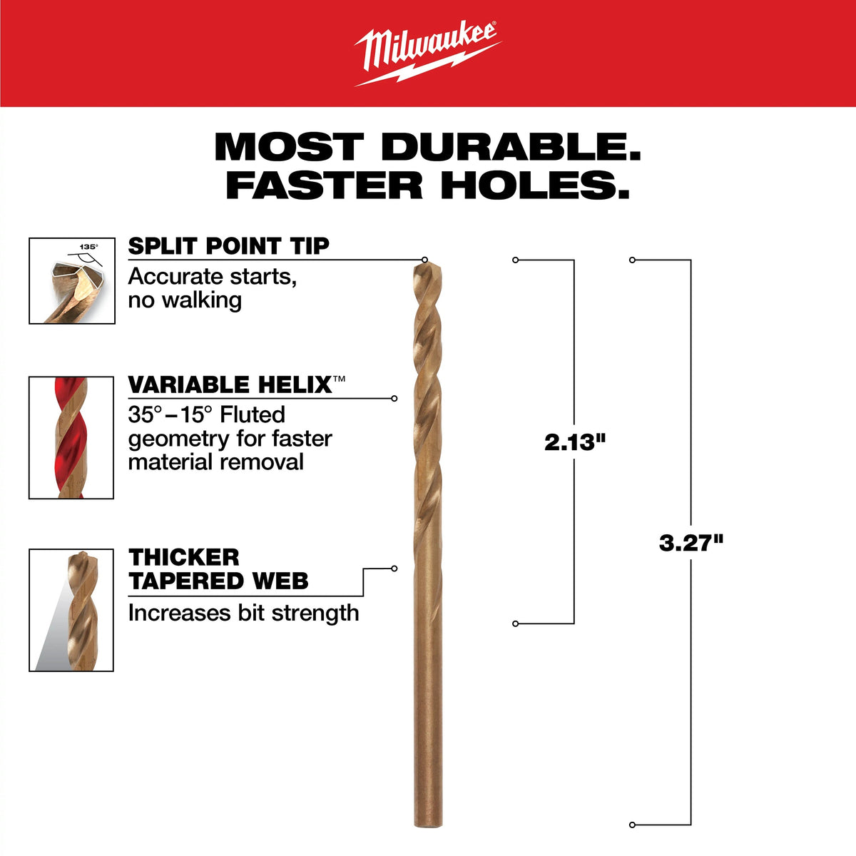 Jobber Length Twist Drill Bit - 11/64" Drill - Fraction
