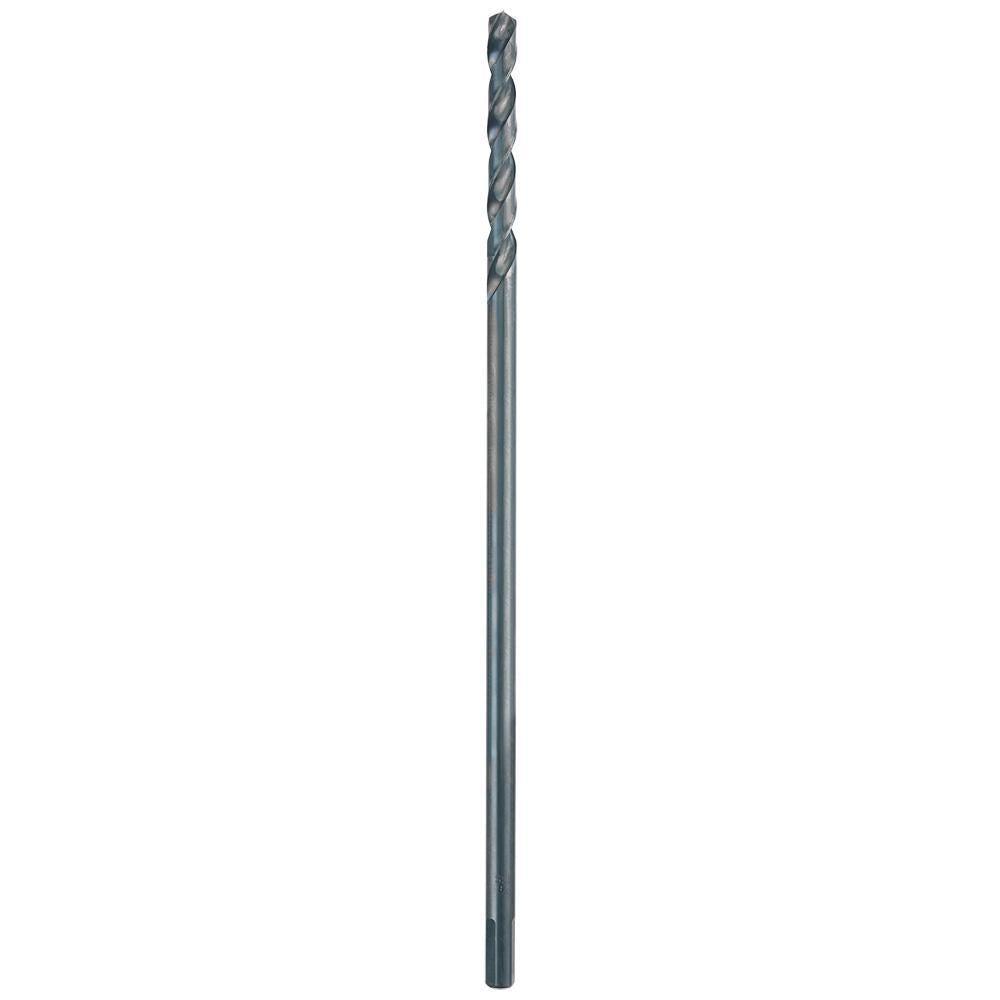 Milwaukee® 48-89-2774 Aircraft Length Drill Bit, 3/8 in Drill - Fraction, 0.375 in Drill - Decimal Inch, 135 deg Point, HSS