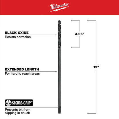 Aircraft Length Drill Bit - 7/16" Drill - Fraction