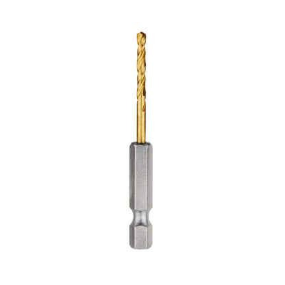 Hex Shank Impact Drill Bit - 7/64" Drill - HSS