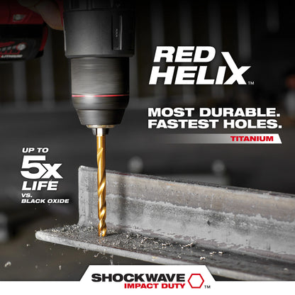 Hex Shank Impact Drill Bit - 63/64" D Cutting - HSS